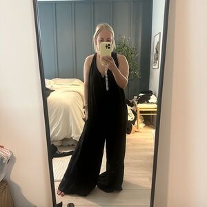 Black Linen Jumpsuit